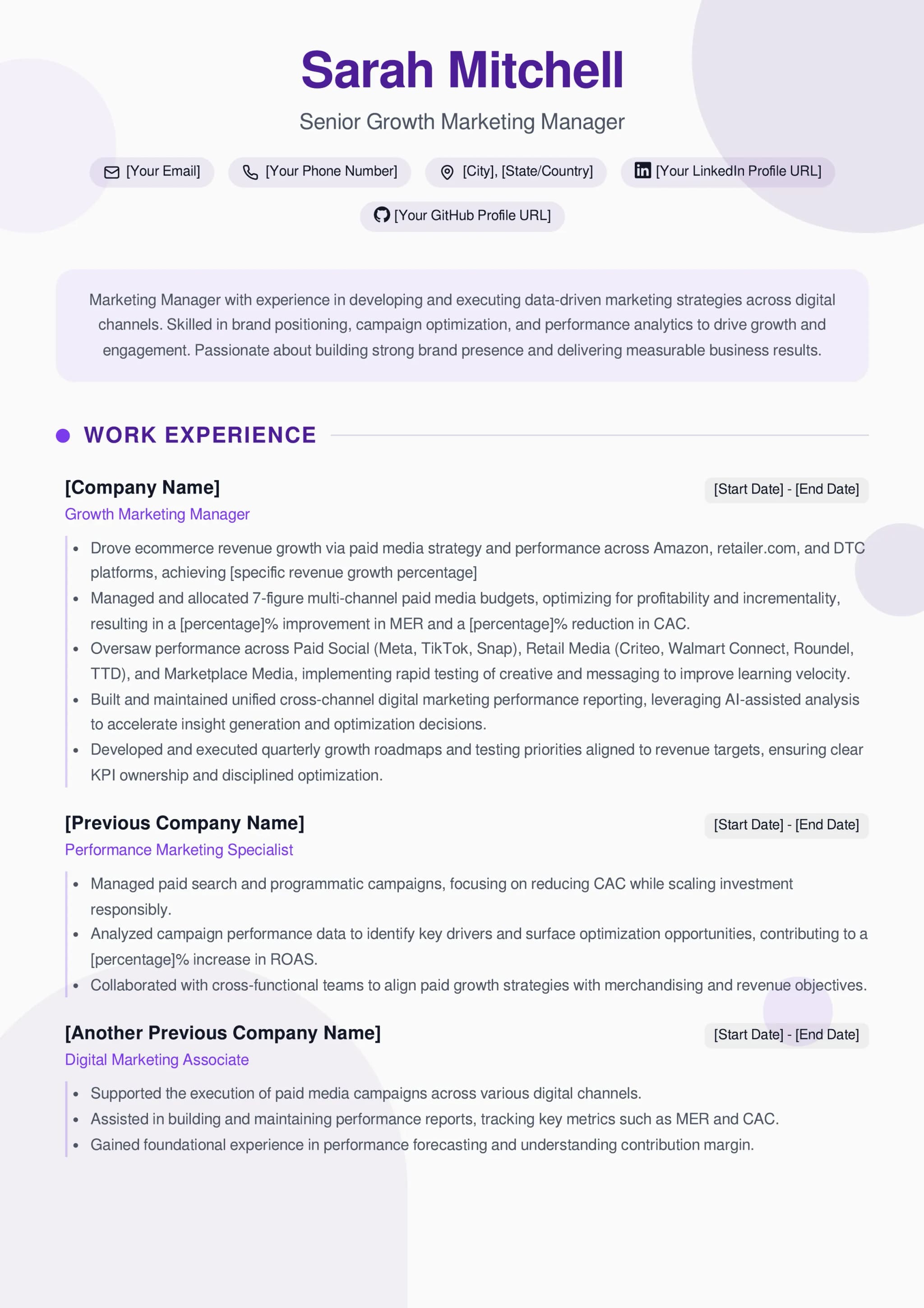Marketing Manager